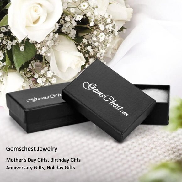 Sterling Silver Crescent Moon Star Necklace Cubic Zirconia Jewelry for Teen & Wo - Picture 7 of 9